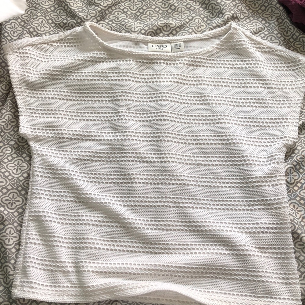 cropped white blouse